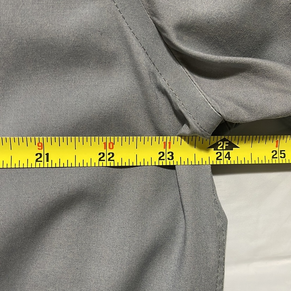 Express 1MX Modern men's button down dress shirt med. grey color Size M - Picture 4 of 5